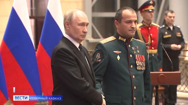 Президент наградил полковника из Дагестана медалью «Золотая Звезда»