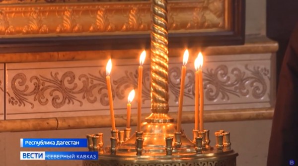 Свято-Успенский кафедральный собор в Махачкале провел рождественское богослужение